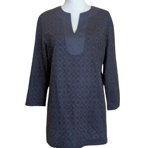 Brooks Brothers "346" Navy Blue Embroidered Tunic Size L